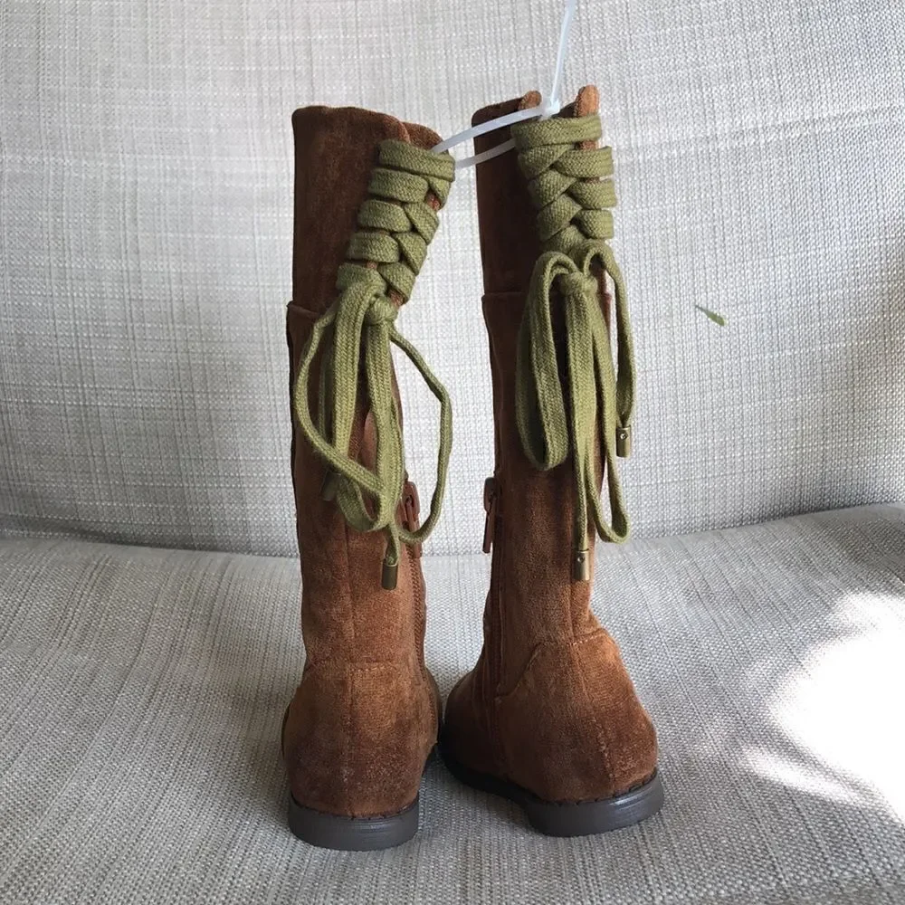 Joyfolie “Chantal in Chestnut” toddler Faux Suede Boots